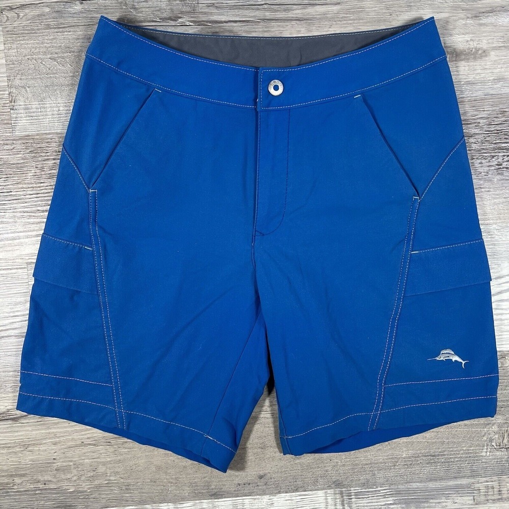 Tommy Bahama Short Men's 30 Blue Swim Short Outdoors Logo‎